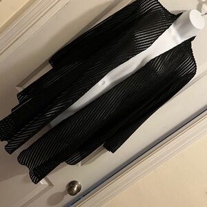 Chico's Black Mesh Cardigan